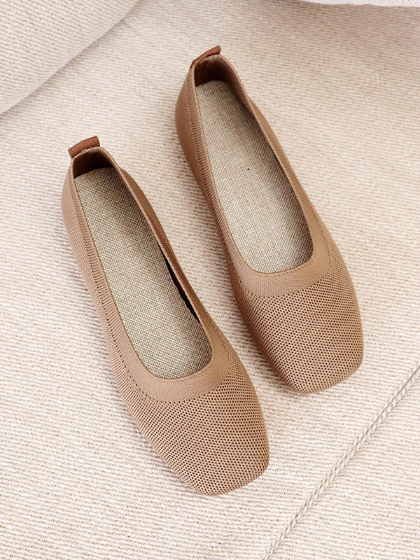 Breathable Solid Color Flat Shoes - Image 7