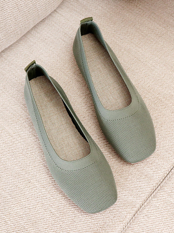 Breathable Solid Color Flat Shoes - Image 8