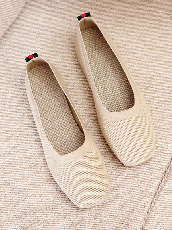 Breathable Solid Color Flat Shoes - Image 9