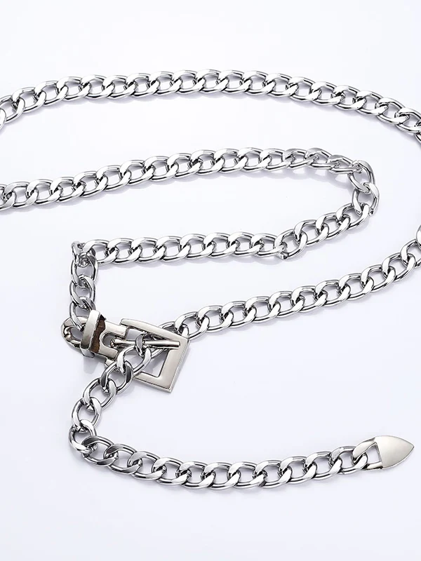 Buckle Chains Solid Color Belts - Image 3