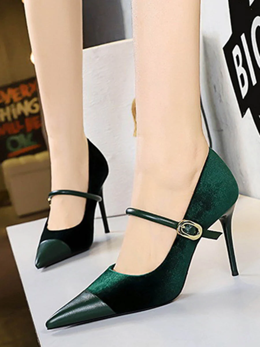 Buckle Pointed-Toe Pumps - Image 2