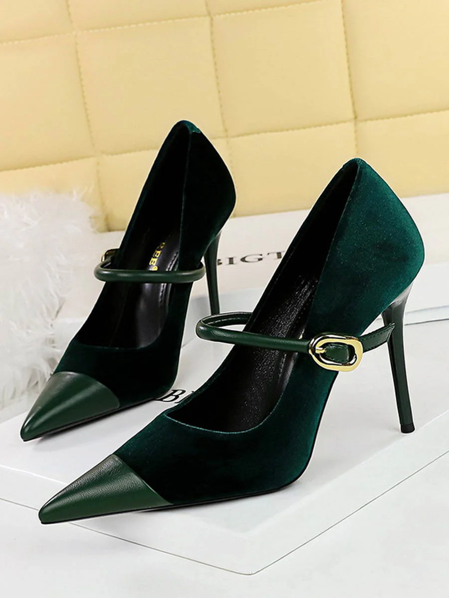 Buckle Pointed-Toe Pumps - Image 3