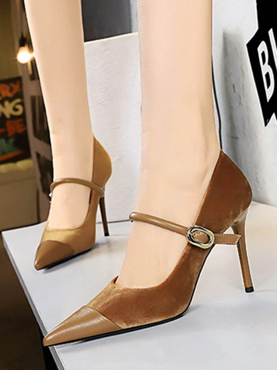 Buckle Pointed-Toe Pumps - Image 4