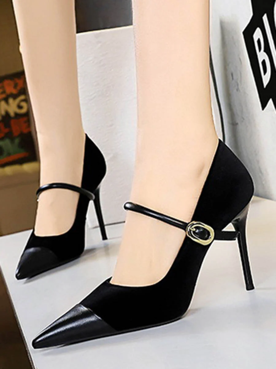 Buckle Pointed-Toe Pumps - Image 6