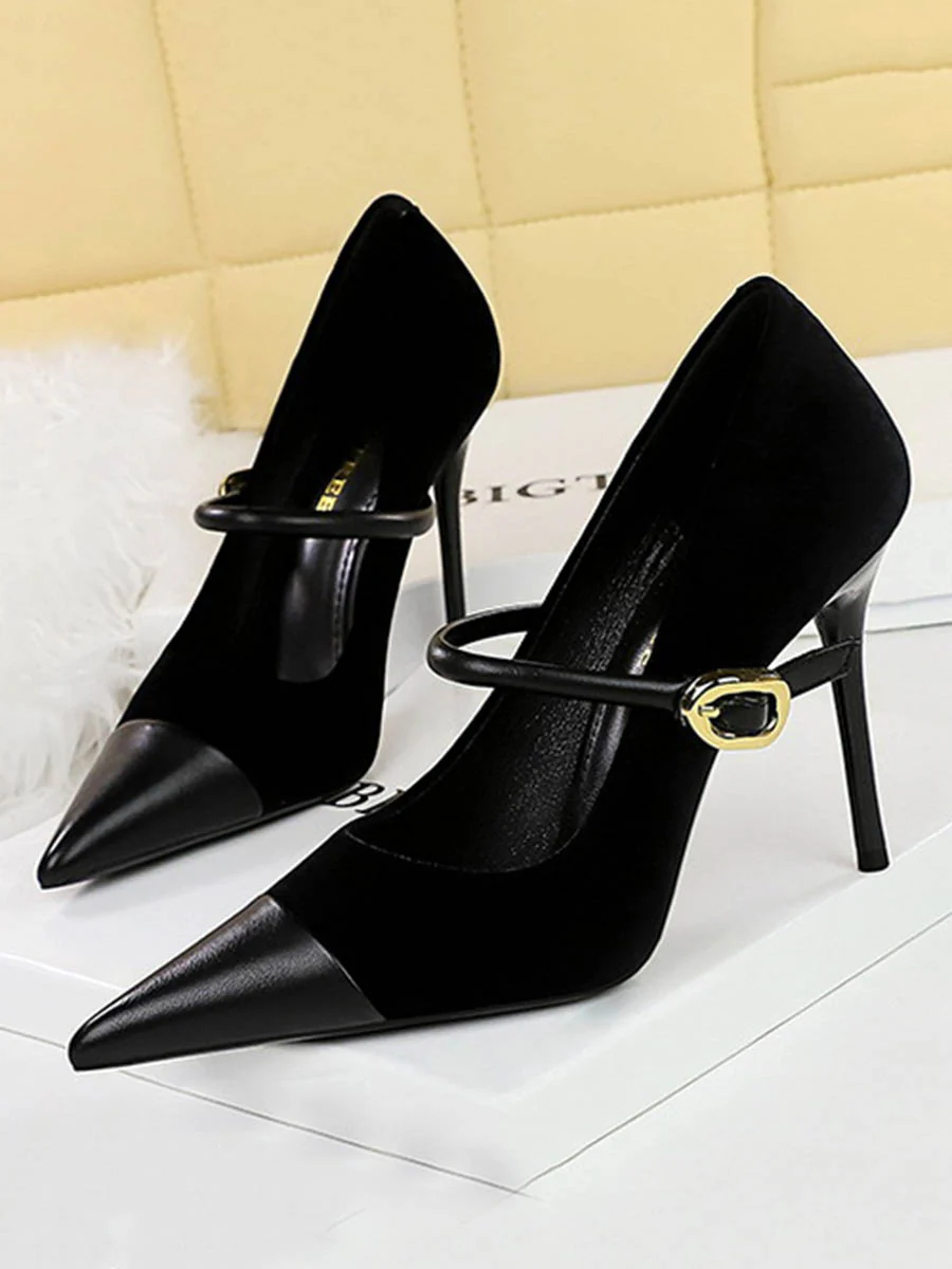 Buckle Pointed-Toe Pumps - Image 7