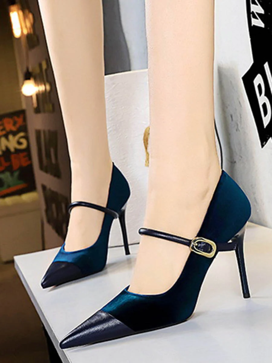 Buckle Pointed-Toe Pumps - Image 8