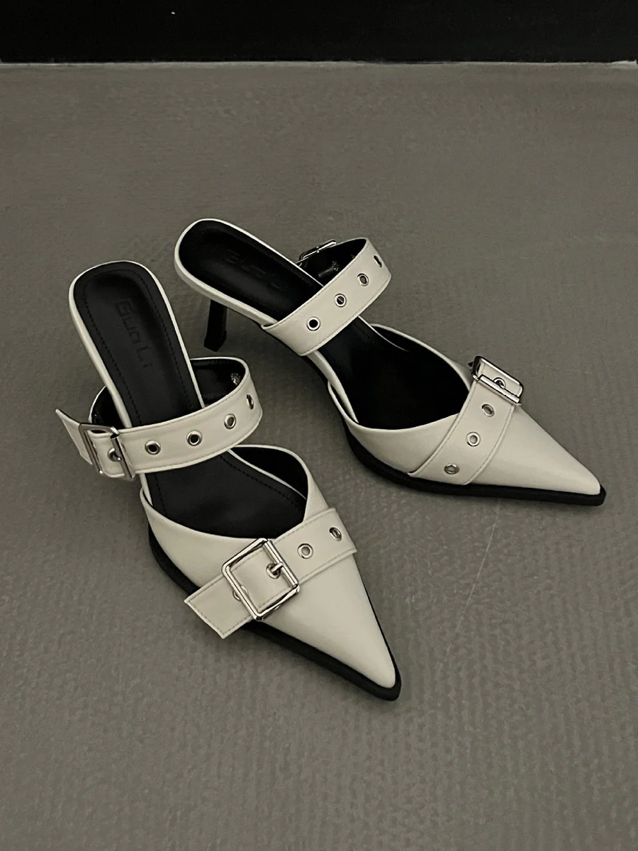 Buckle Pointed-Toe Pumps - Image 12