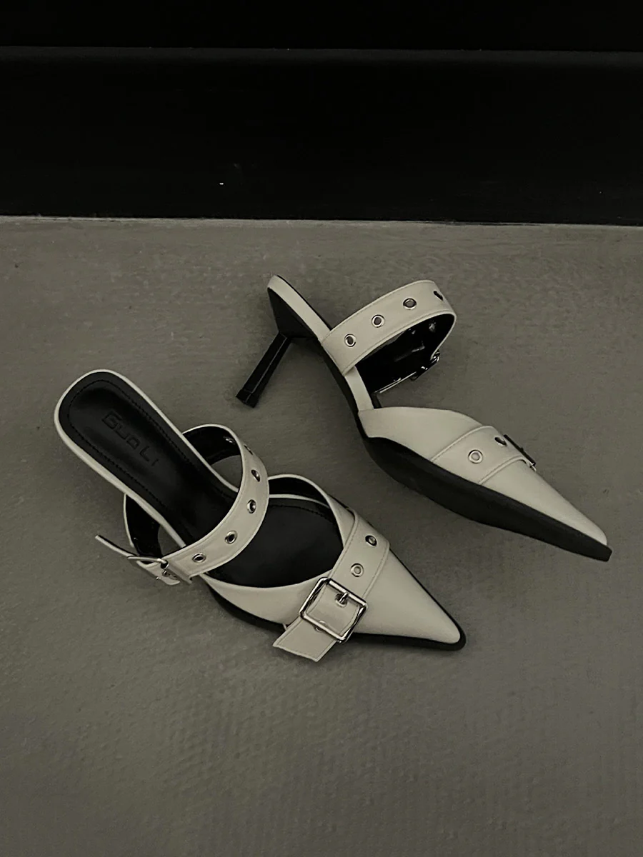 Buckle Pointed-Toe Pumps - Image 14