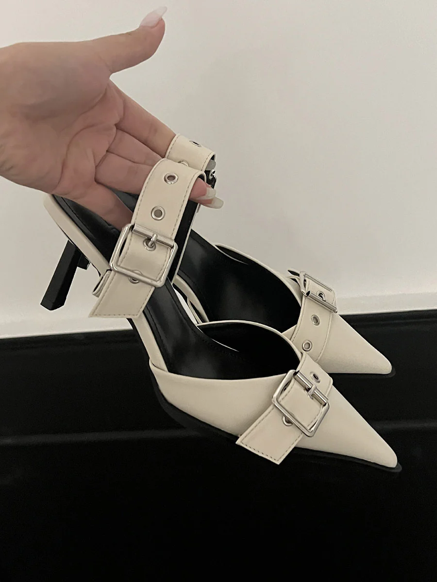 Buckle Pointed-Toe Pumps - Image 15