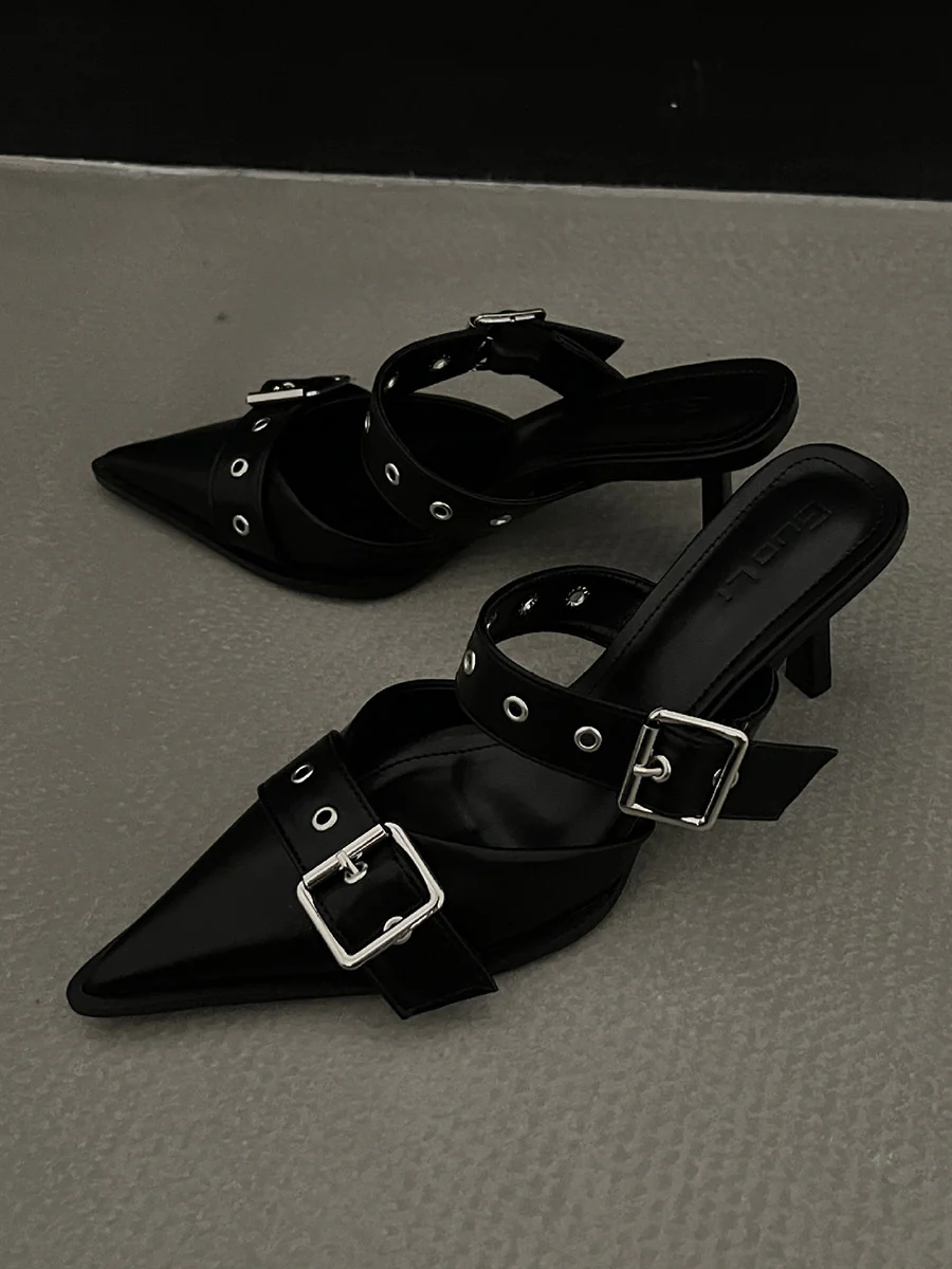 Buckle Pointed-Toe Pumps - Image 2