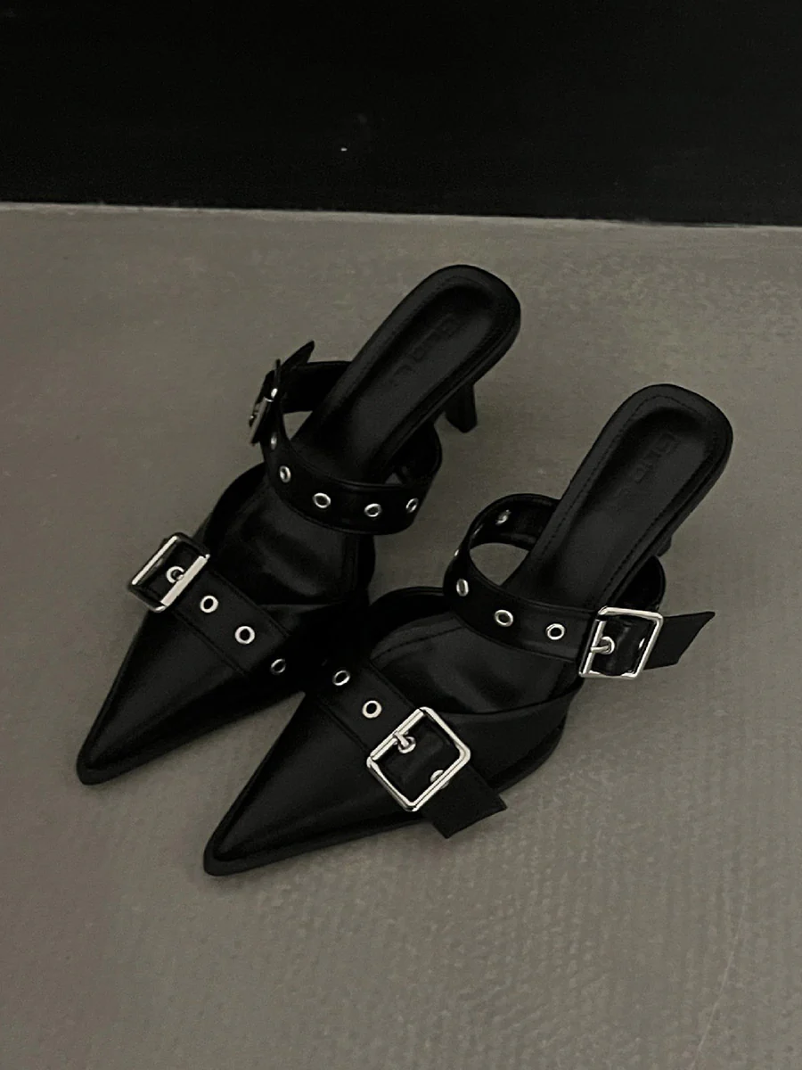 Buckle Pointed-Toe Pumps - Image 3
