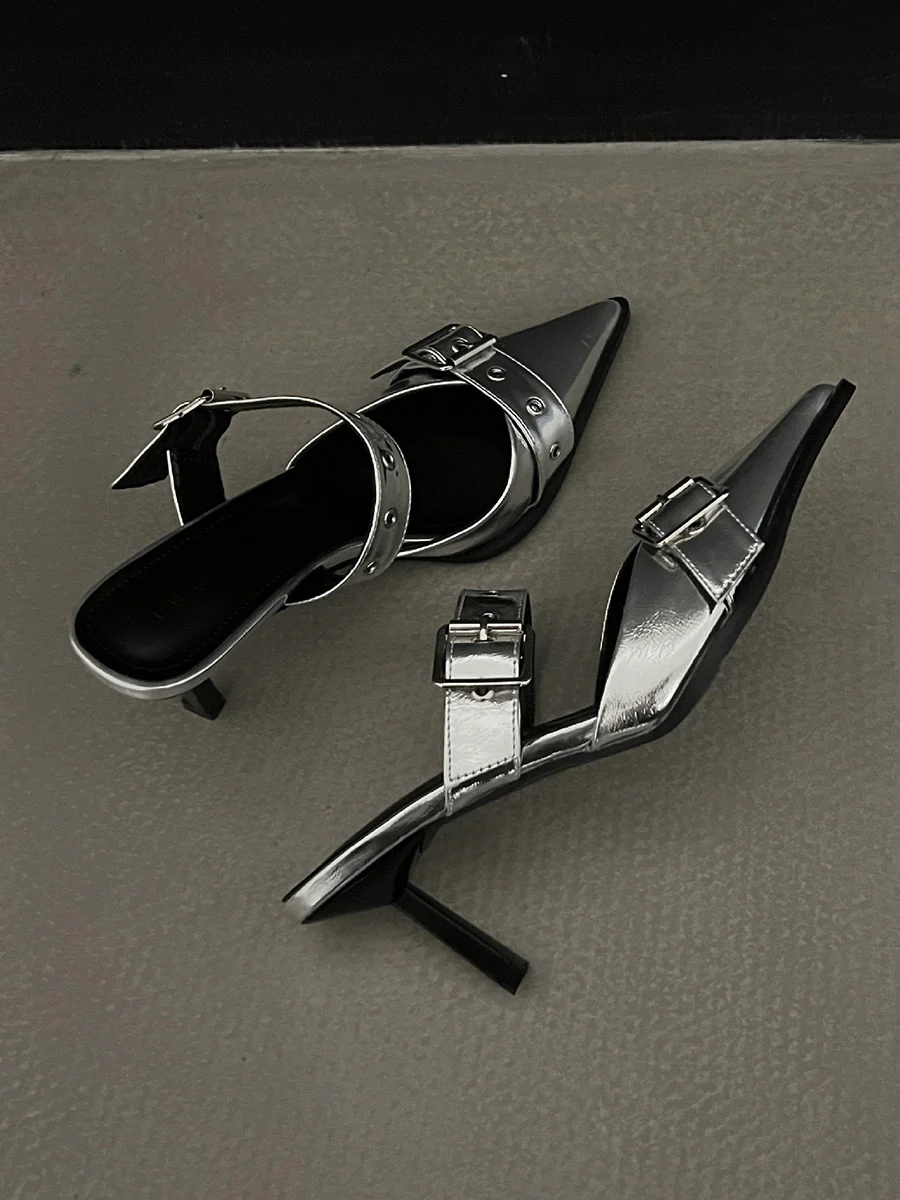 Buckle Pointed-Toe Pumps - Image 6