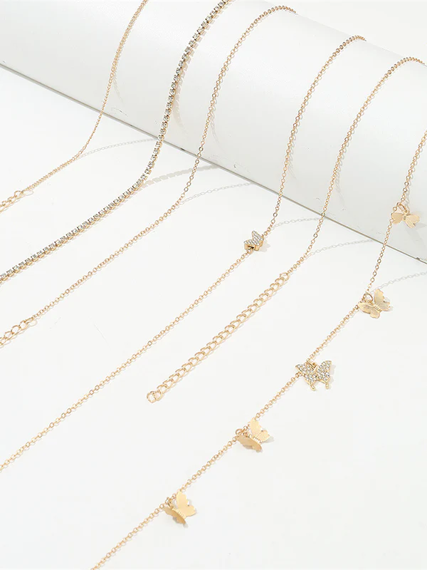 Butterfly Shape Chains Triple Layered Waist Chain Accessories - Image 4