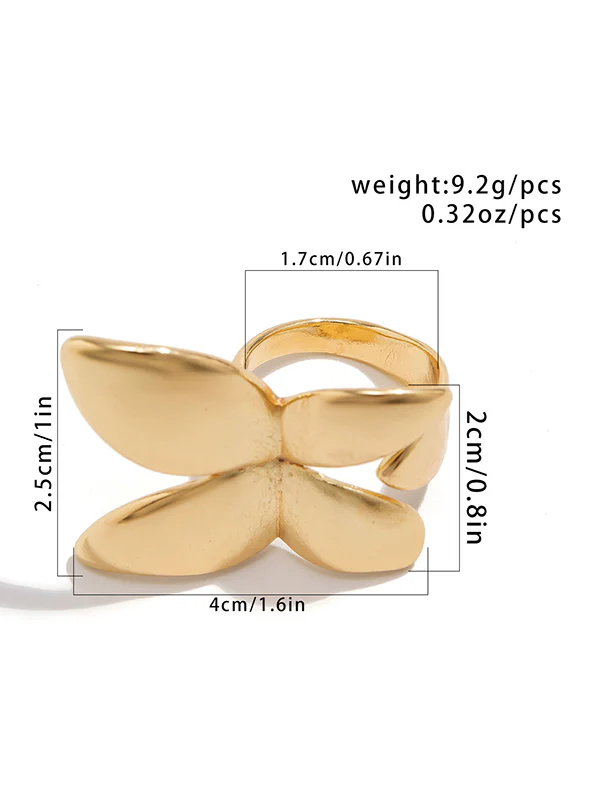 Butterfly Shape Geometric Rings Accessories - Image 10