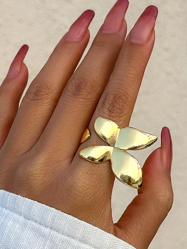 Butterfly Shape Geometric Rings Accessories - Image 2