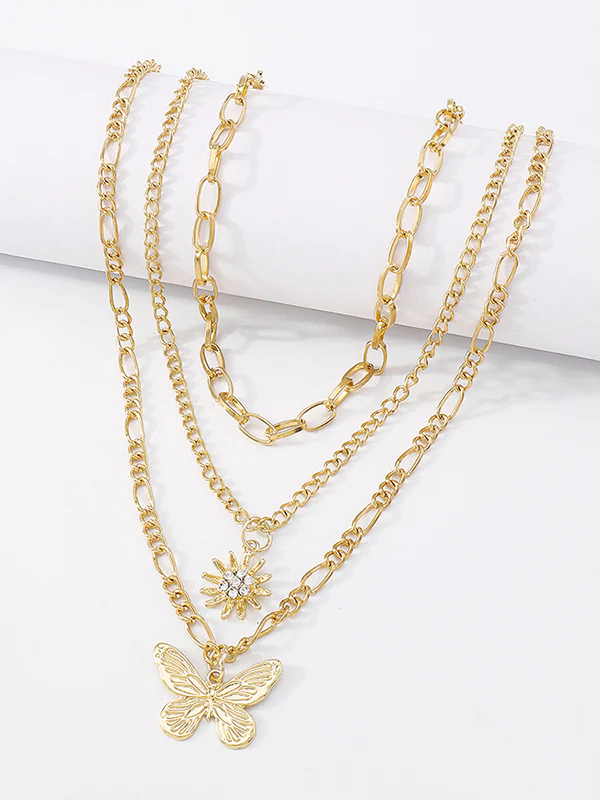 Butterfly Shape Layered Necklaces Accessories - Image 8