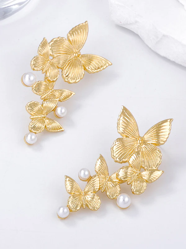 Butterfly Shape Shiny Earrings Accessories - Image 4