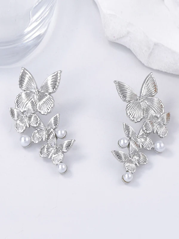 Butterfly Shape Shiny Earrings Accessories - Image 8