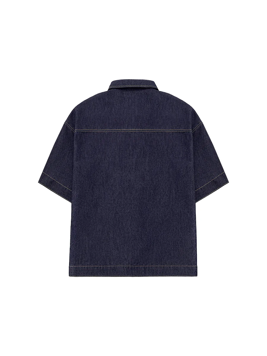 Half Sleeves Loose Buttoned Lapel Blouses&Shirts Tops - Image 7