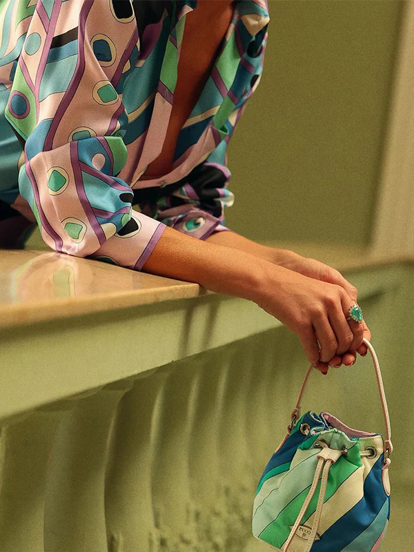 Buttoned Printed Lapel Blouses&Shirts Tops + Bodycon High Waisted Skirts Bottom Two Pieces Set - Image 4