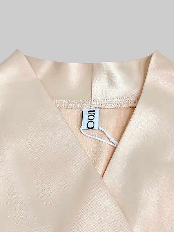 Cap Sleeve Loose Buttoned Solid Color V-Neck Vest Top - Image 9