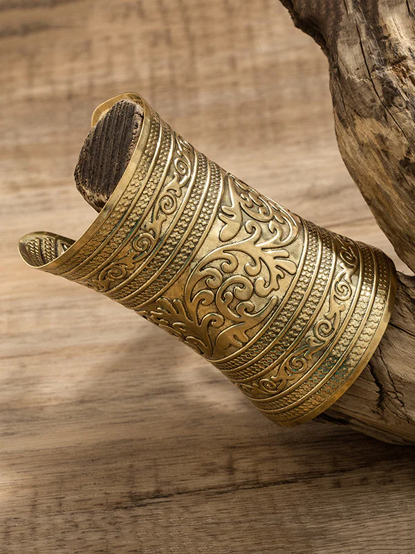 Carved Pattern Geometric Solid Color Bracelet Accessories - Image 6