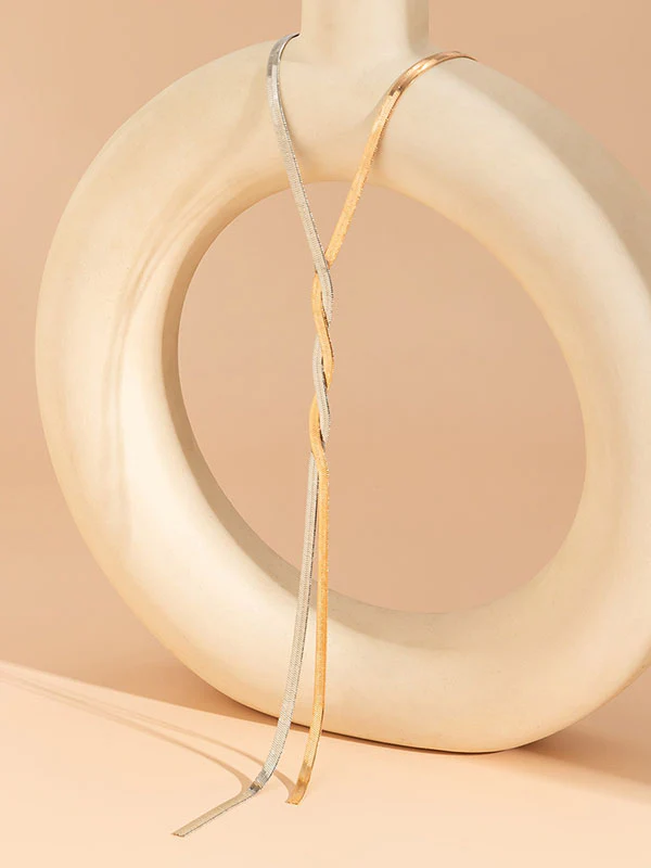 Casual Adjustable Tasseled Solid Color Necklaces Accessories - Image 5