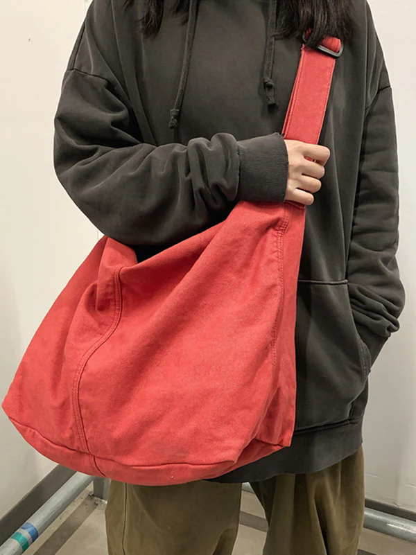 Casual Canvas Solid Color Bags Accessories - Image 12