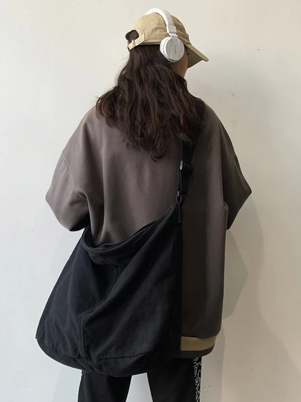Casual Canvas Solid Color Bags Accessories - Image 13