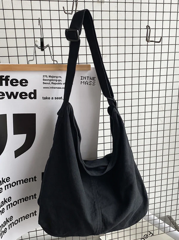 Casual Canvas Solid Color Bags Accessories - Image 15