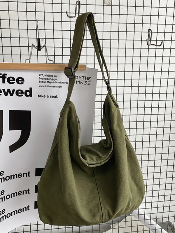 Casual Canvas Solid Color Bags Accessories - Image 17