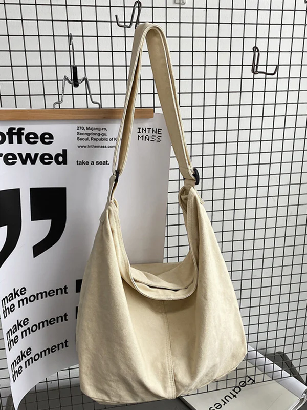 Casual Canvas Solid Color Bags Accessories - Image 18