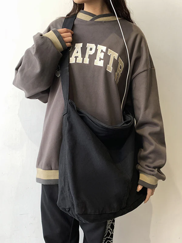 Casual Canvas Solid Color Bags Accessories - Image 4