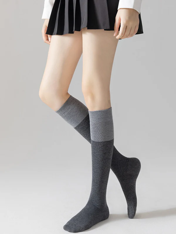 Casual Contrast Color Socks Accessories - Image 2