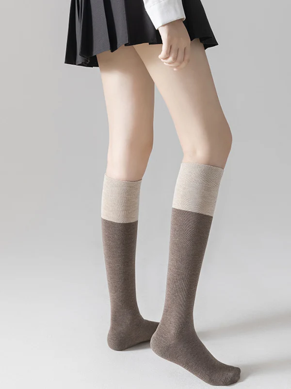 Casual Contrast Color Socks Accessories - Image 3