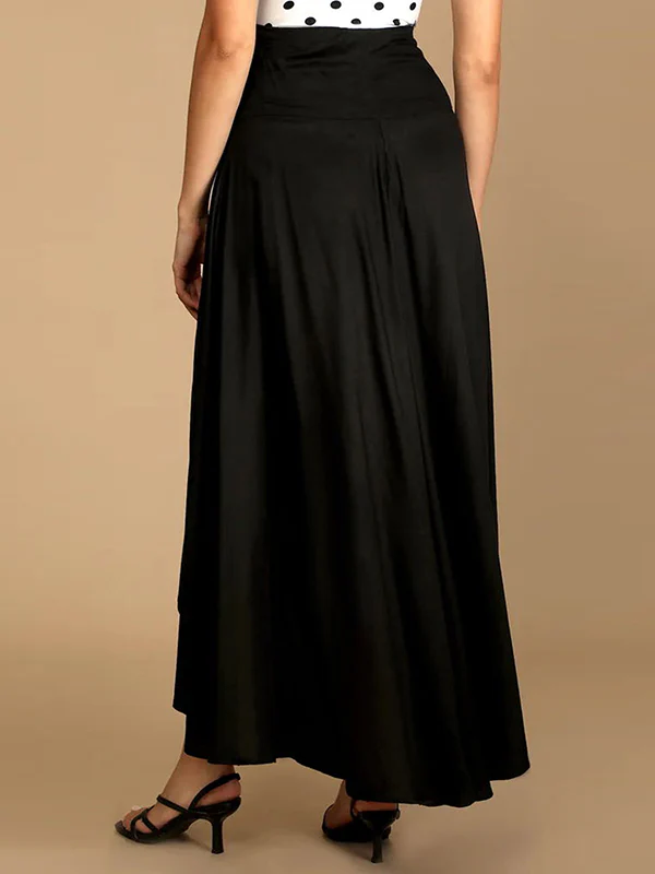 Casual Irregularity Solid Color Skirts Bottoms - Image 5