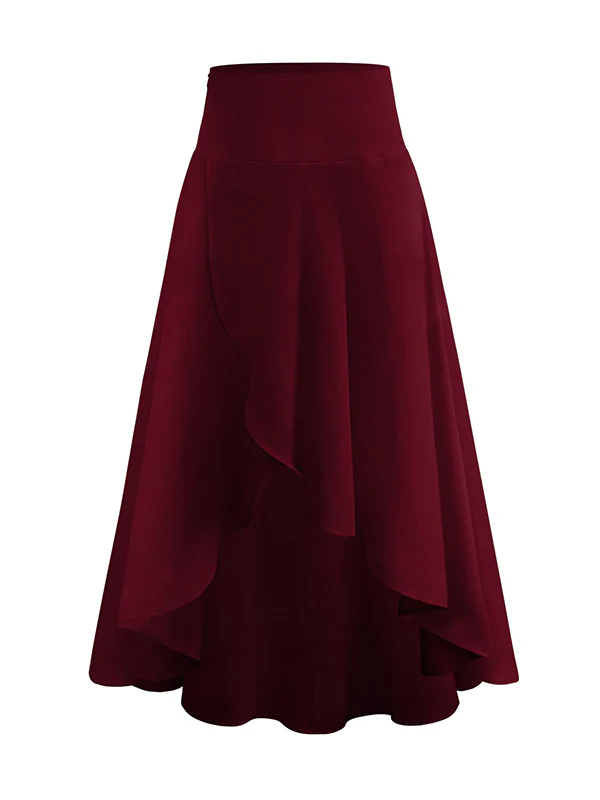 Casual Irregularity Solid Color Skirts Bottoms - Image 8