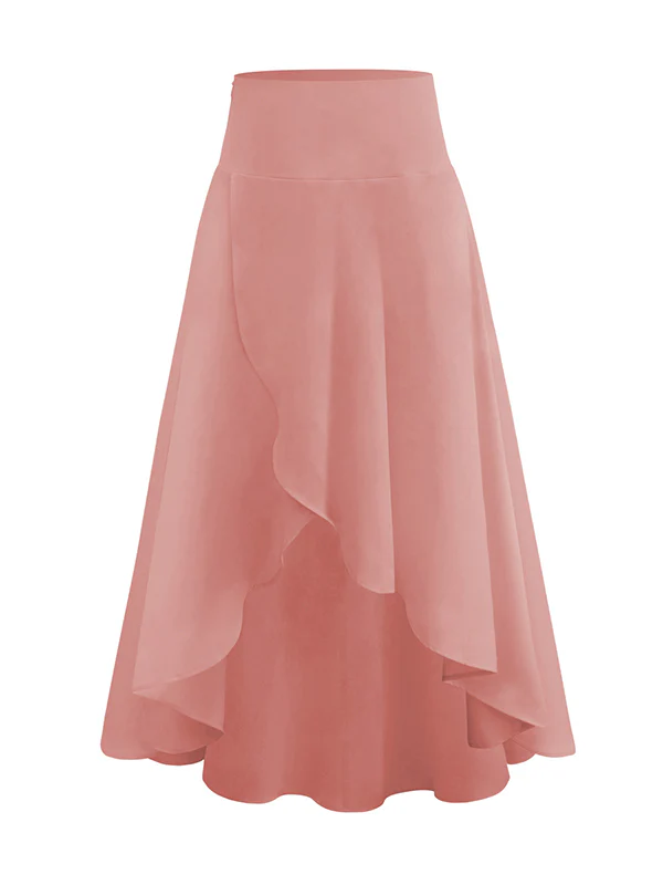 Casual Irregularity Solid Color Skirts Bottoms - Image 9