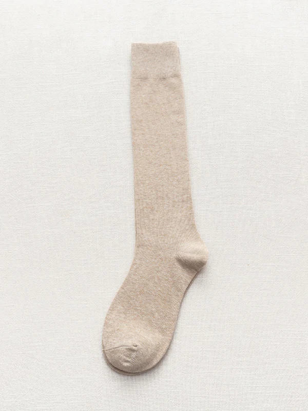 Casual Keep Warm Solid Color Socks Accessories - Image 23