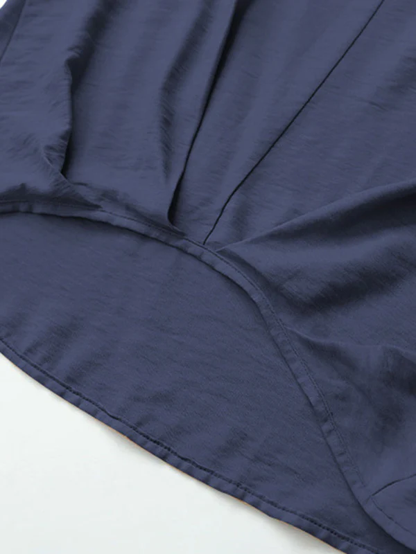 Casual Long Sleeves Loose Solid Color V-Neck Blouses&Shirts Tops - Image 21