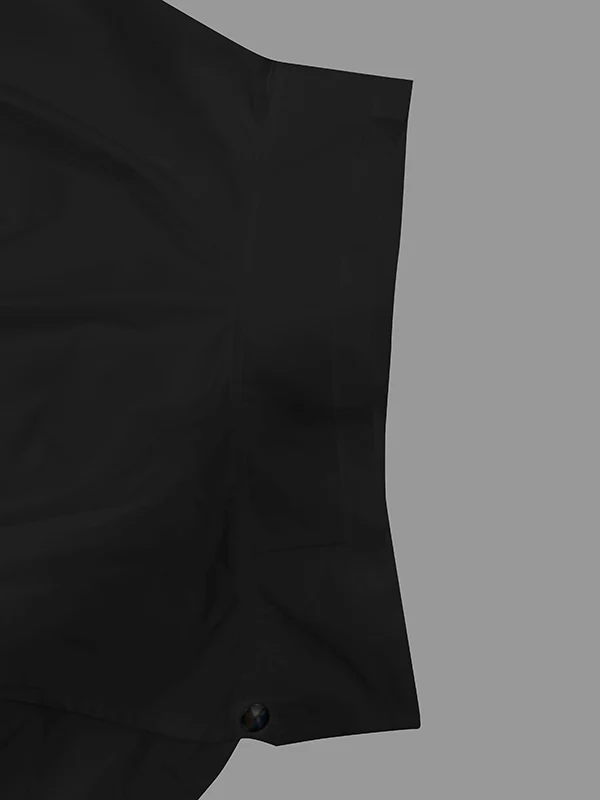 Casual Loose Black Stand Collar Outerwear - Image 11