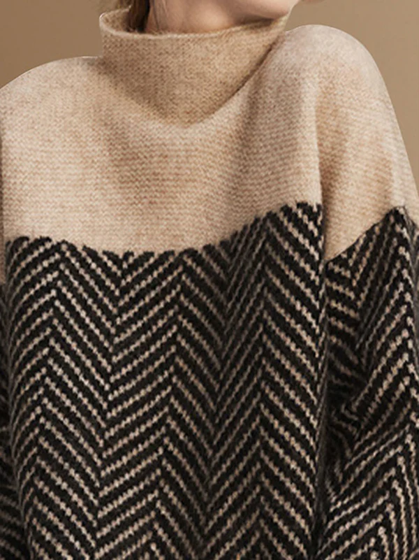 Casual Loose High-Neck Sweater Tops - Image 5