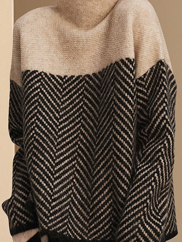Casual Loose High-Neck Sweater Tops - Image 6