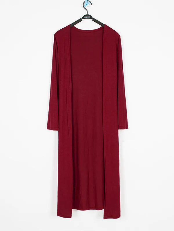 Casual Loose Long Sleeves Solid Color Outerwear - Image 10