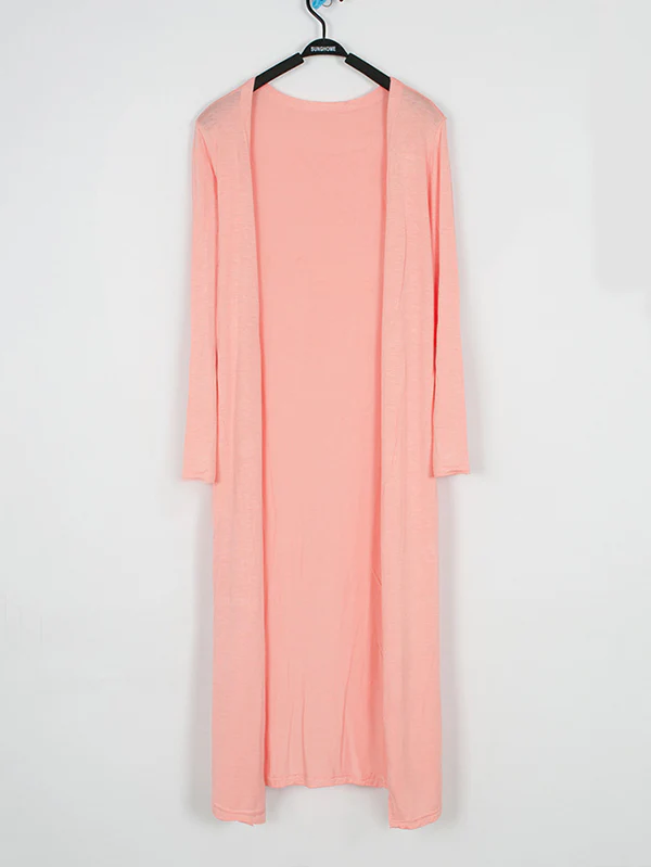 Casual Loose Long Sleeves Solid Color Outerwear - Image 14