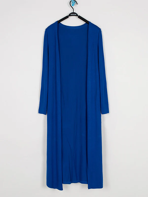 Casual Loose Long Sleeves Solid Color Outerwear - Image 16