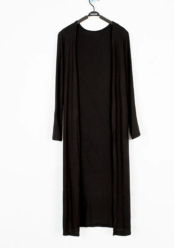 Casual Loose Long Sleeves Solid Color Outerwear - Image 18