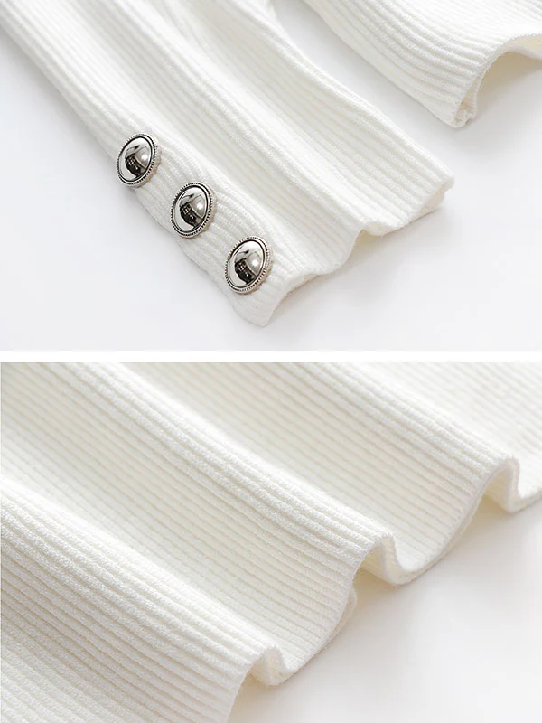 Casual Loose Solid Color High-Neck Long Sleeves Knitwear - Image 29