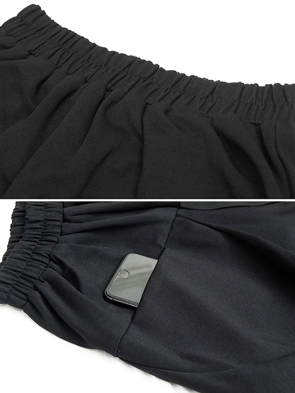 Casual Loose Split-Joint Solid Color High-Waisted Harem Pants - Image 17