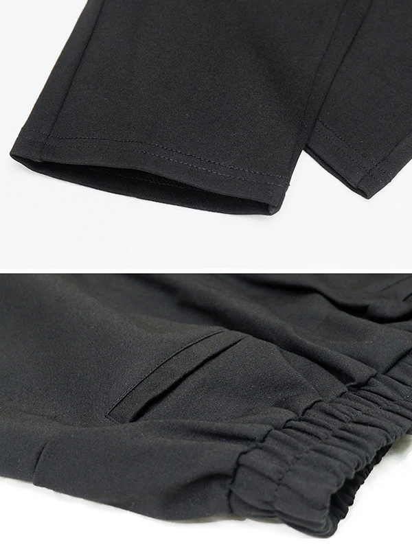 Casual Loose Split-Joint Solid Color High-Waisted Harem Pants - Image 18